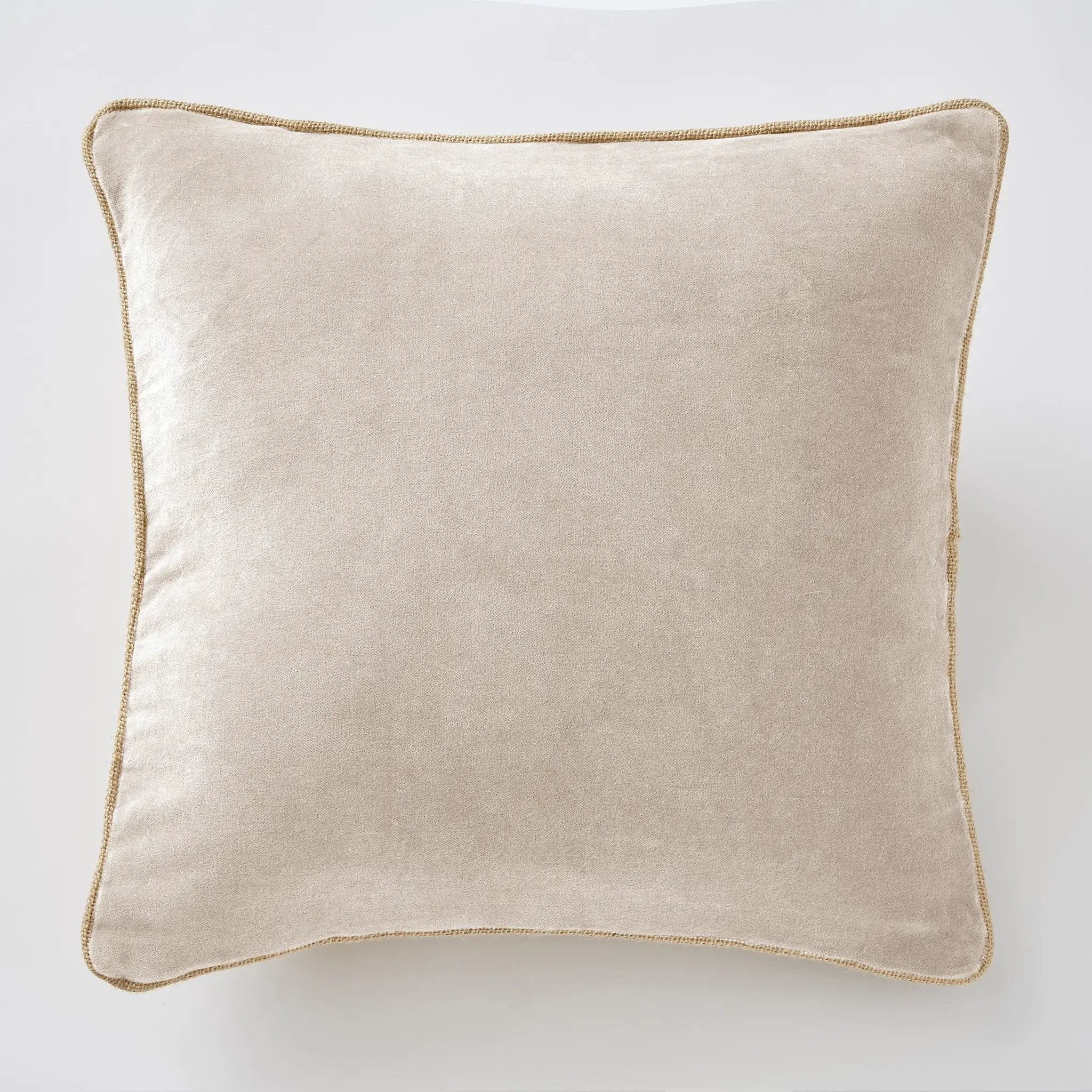 Coussin déhoussable 45 x 45 cm Velours de coton CÉSAR Pampa by L'effet papillon