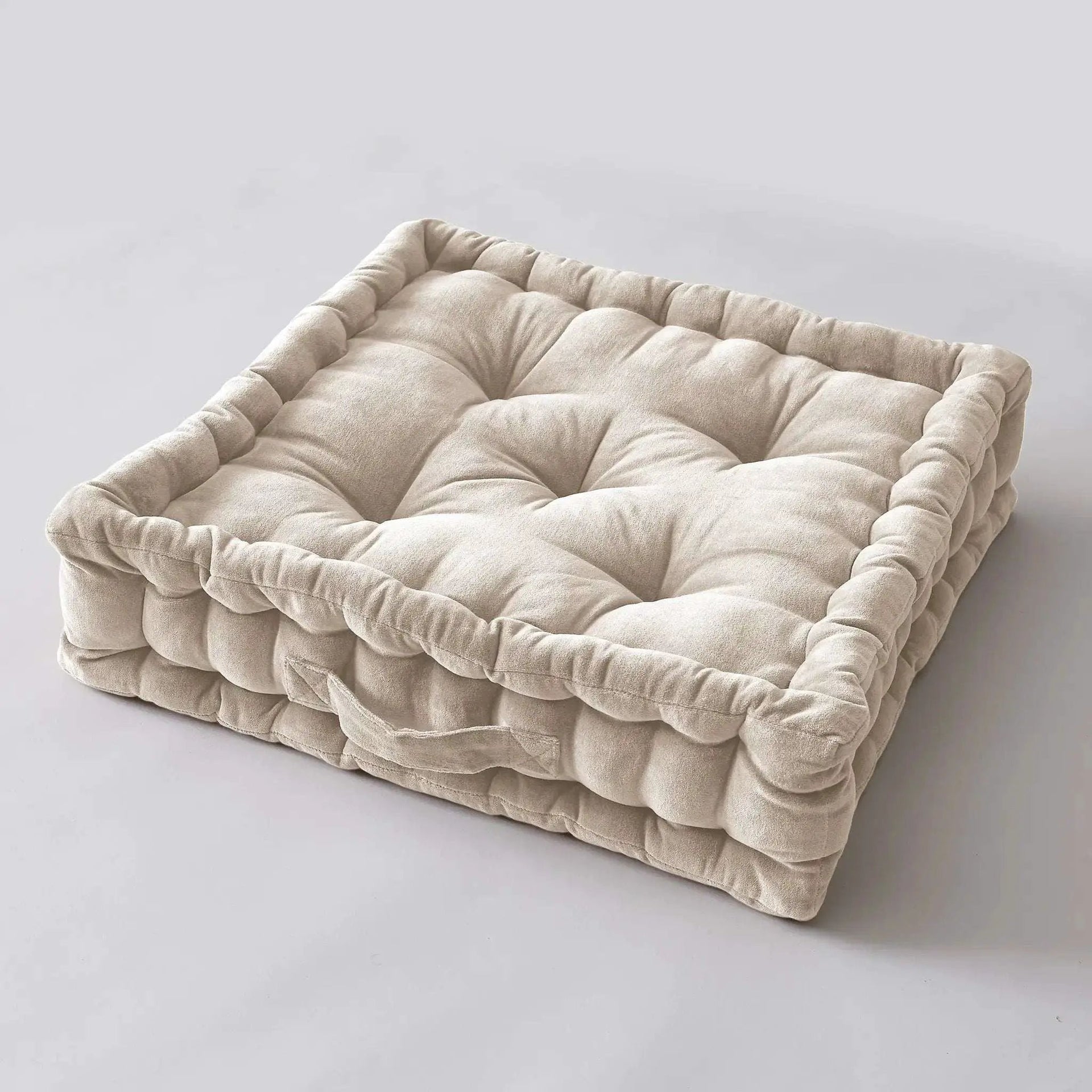 Coussin de sol 50 x 50 x 10 cm Velours de coton CÉSAR Pampa by L'effet papillon
