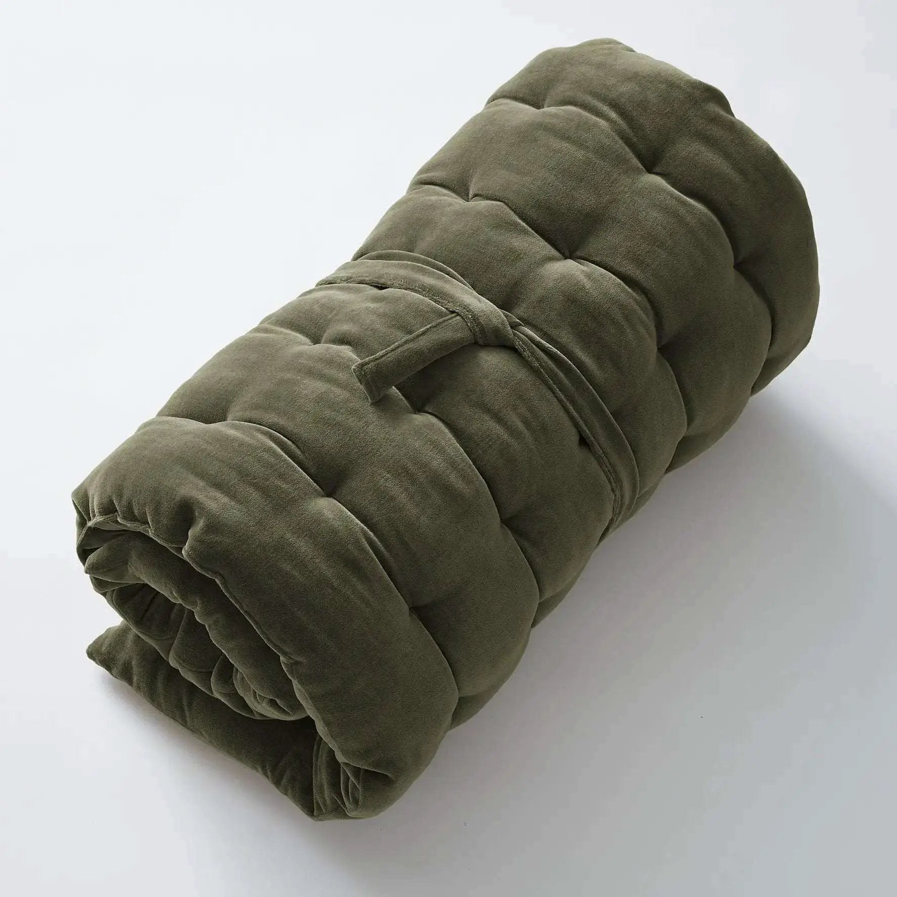 Matelas de sol 60 x 120 Velours de coton CÉSAR Thym by L'effet papillon