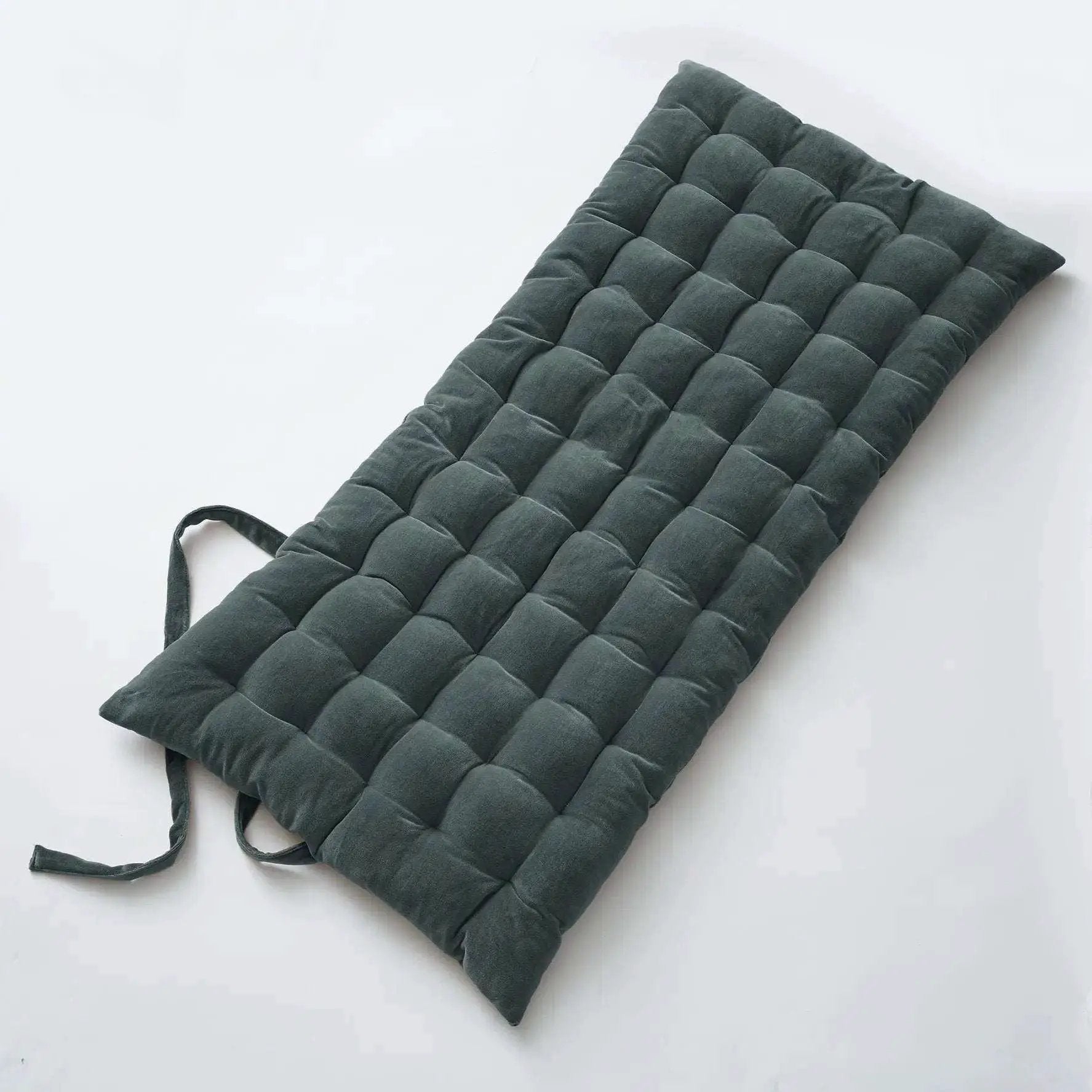 Matelas de sol 60 x 120 Velours de coton CÉSAR Ardoise by L'effet papillon