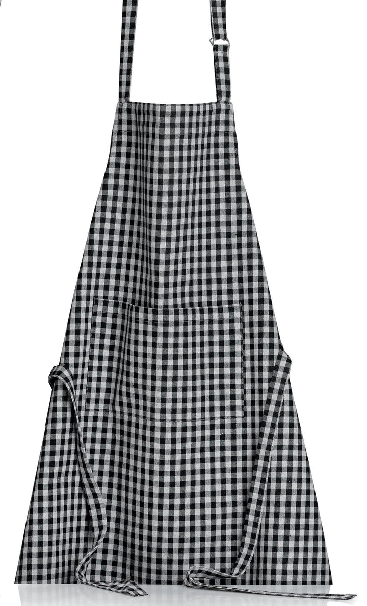 Tablier de cuisine recyclé Billie Noir/gris 80 x 85 by Winkler
