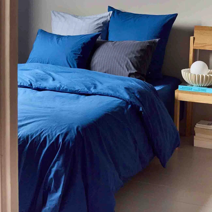 Taie d'oreiller Line Blue by La Cerise sur le Gâteau