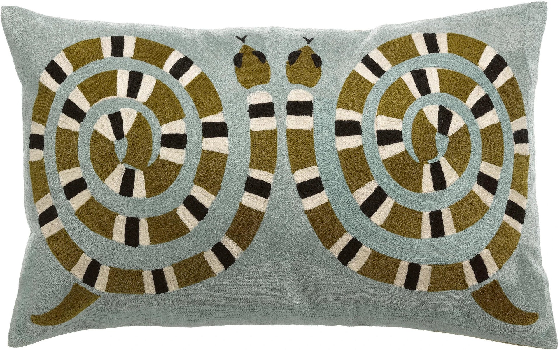 Coussin brodé Yoka by Vivaraise