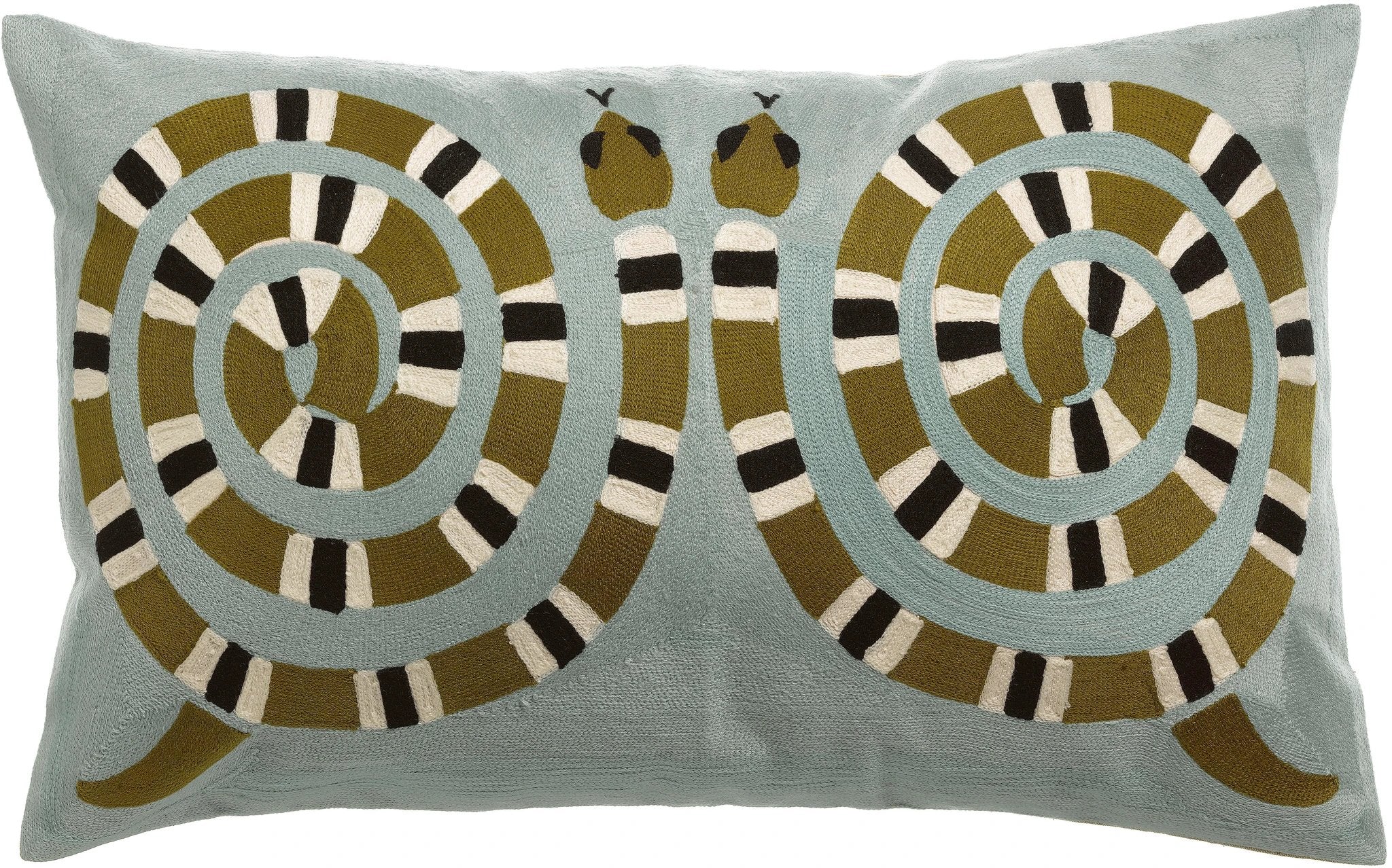 Coussin brodé Yoka by Vivaraise