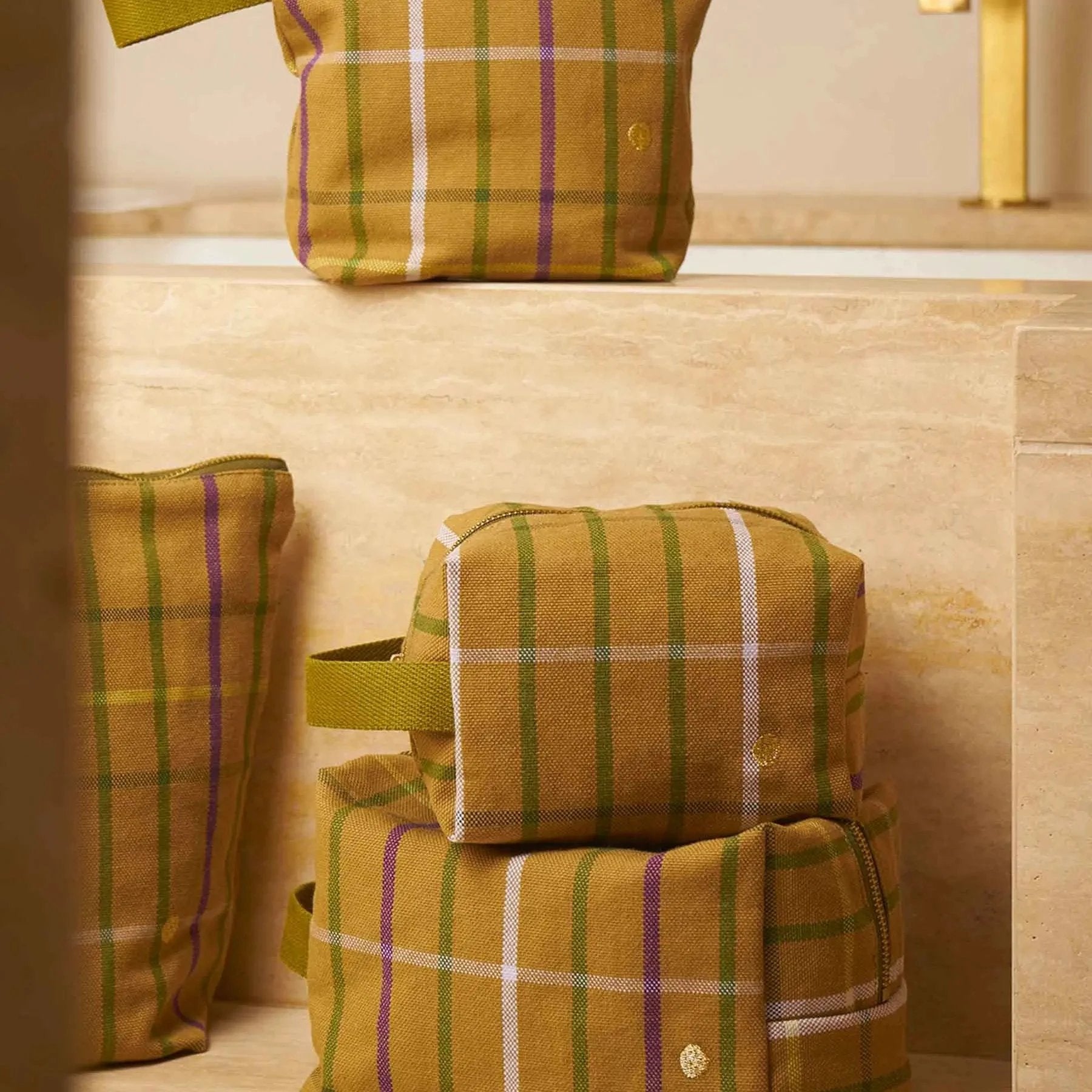 Trousse cube Scotty Marron by La Cerise sur le Gâteau