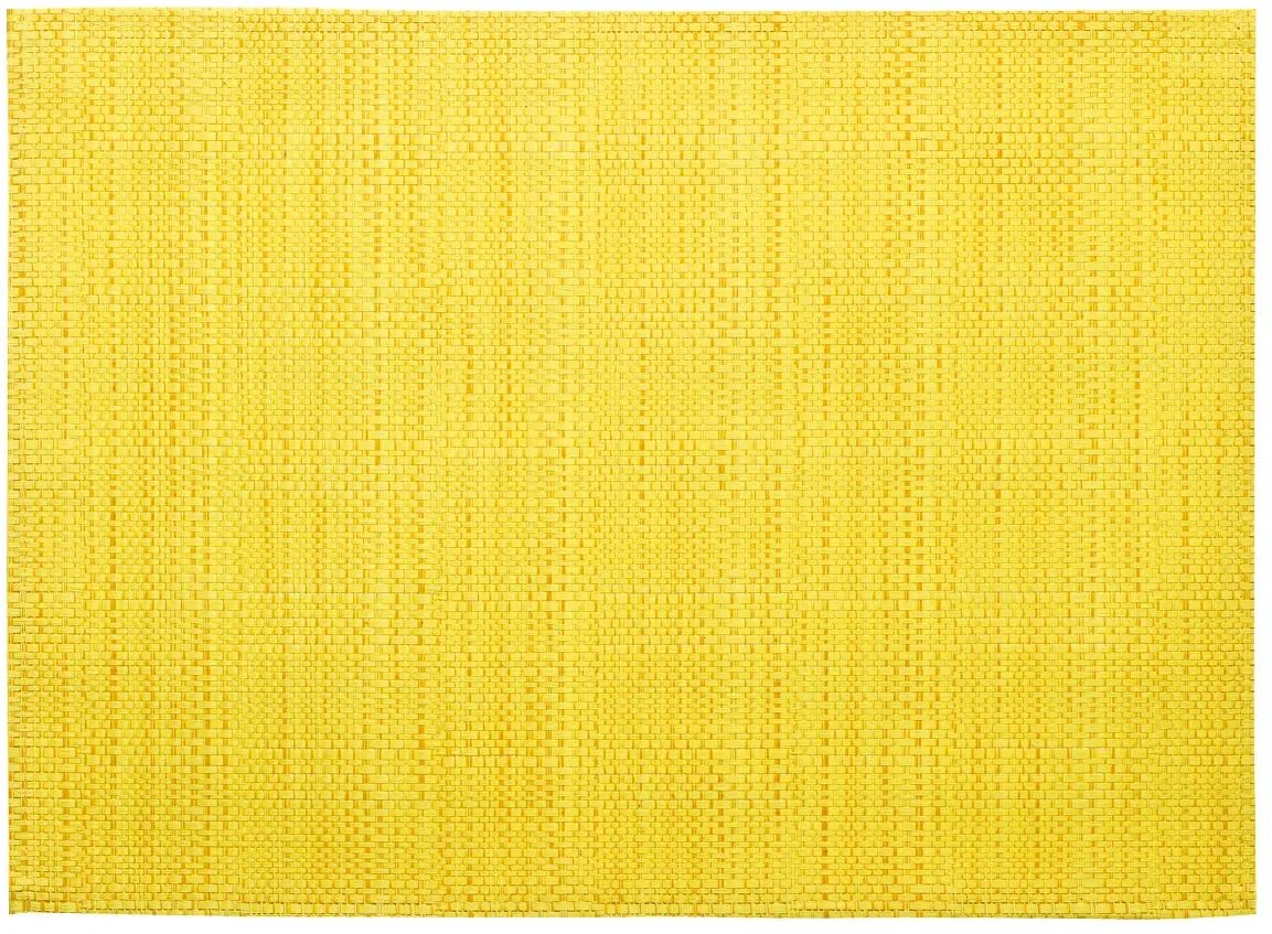 Set de table PVC tissé jaune de Winkler avec texture résistante et design simple