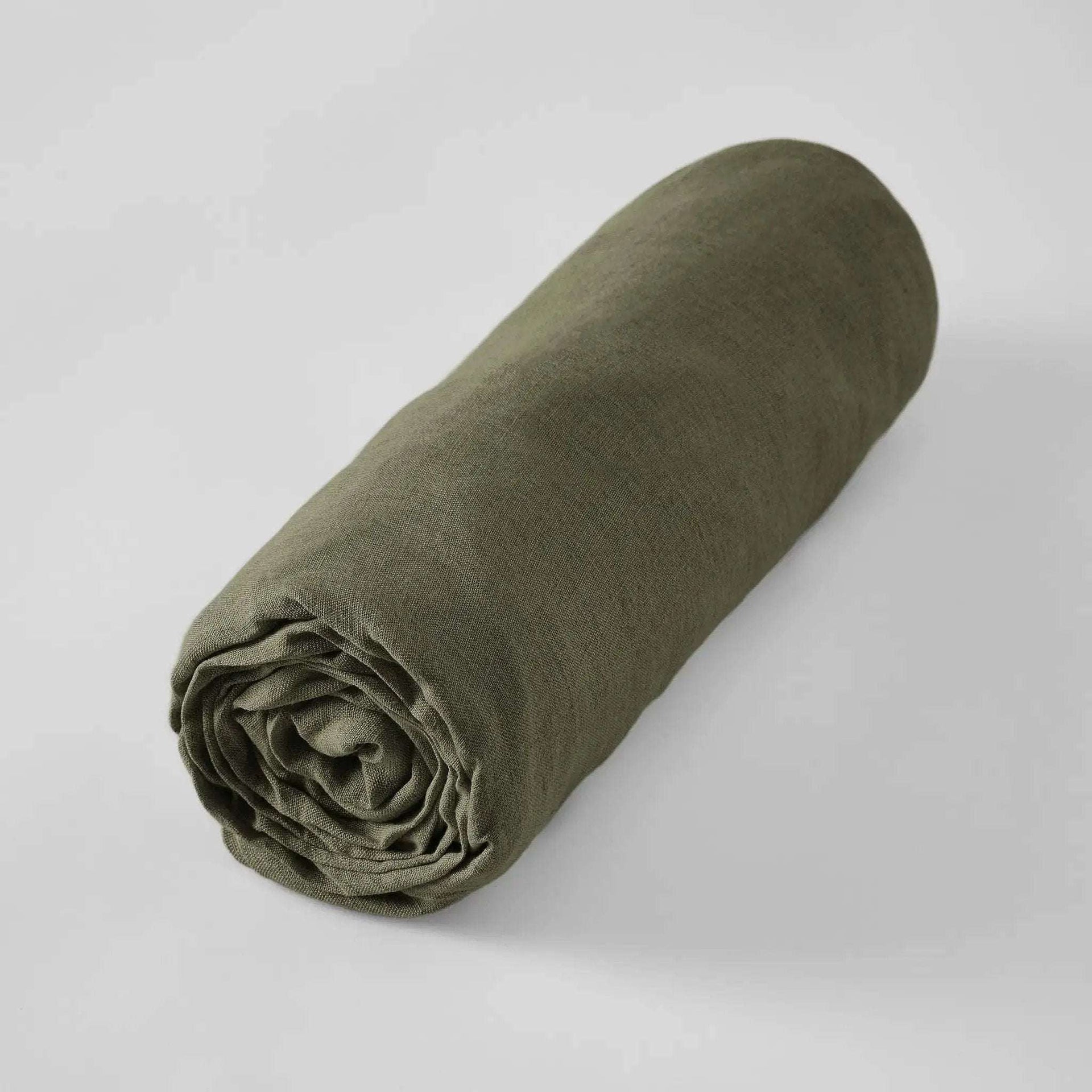 Drap plat Lin lavé SOLINE Thym L'effet papillon