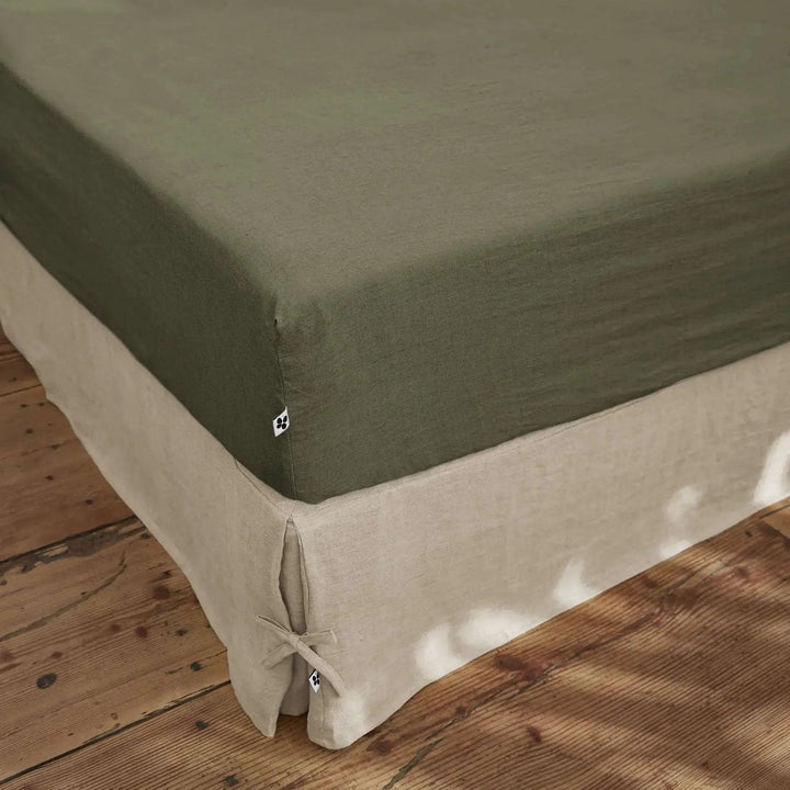Drap housse Lin lavé SOLINE Thym by L'effet papillon