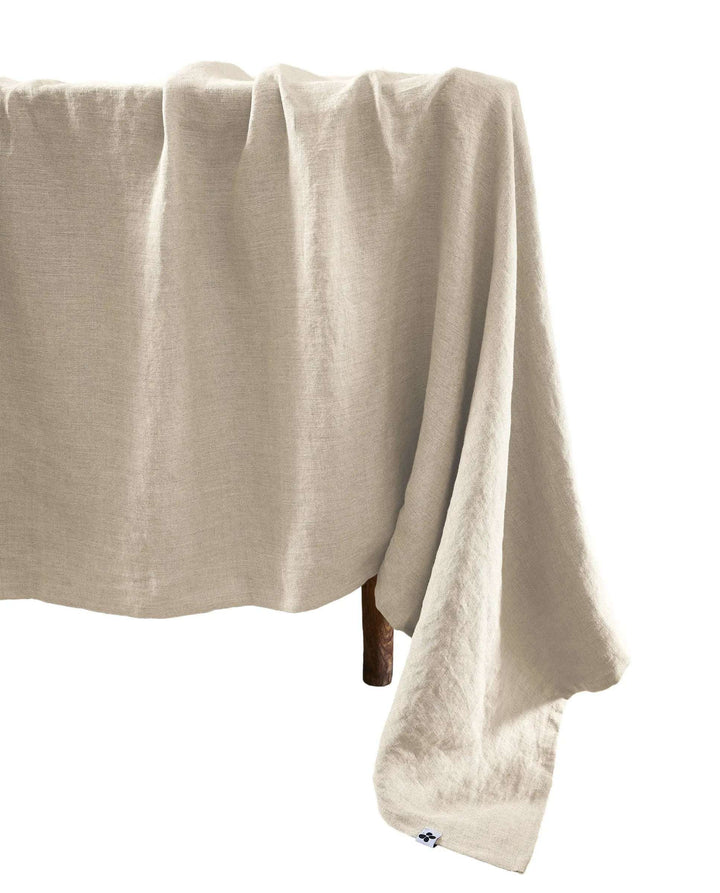 Nappe rectangle Lin lavé SOLINE Sable by L'effet papillon