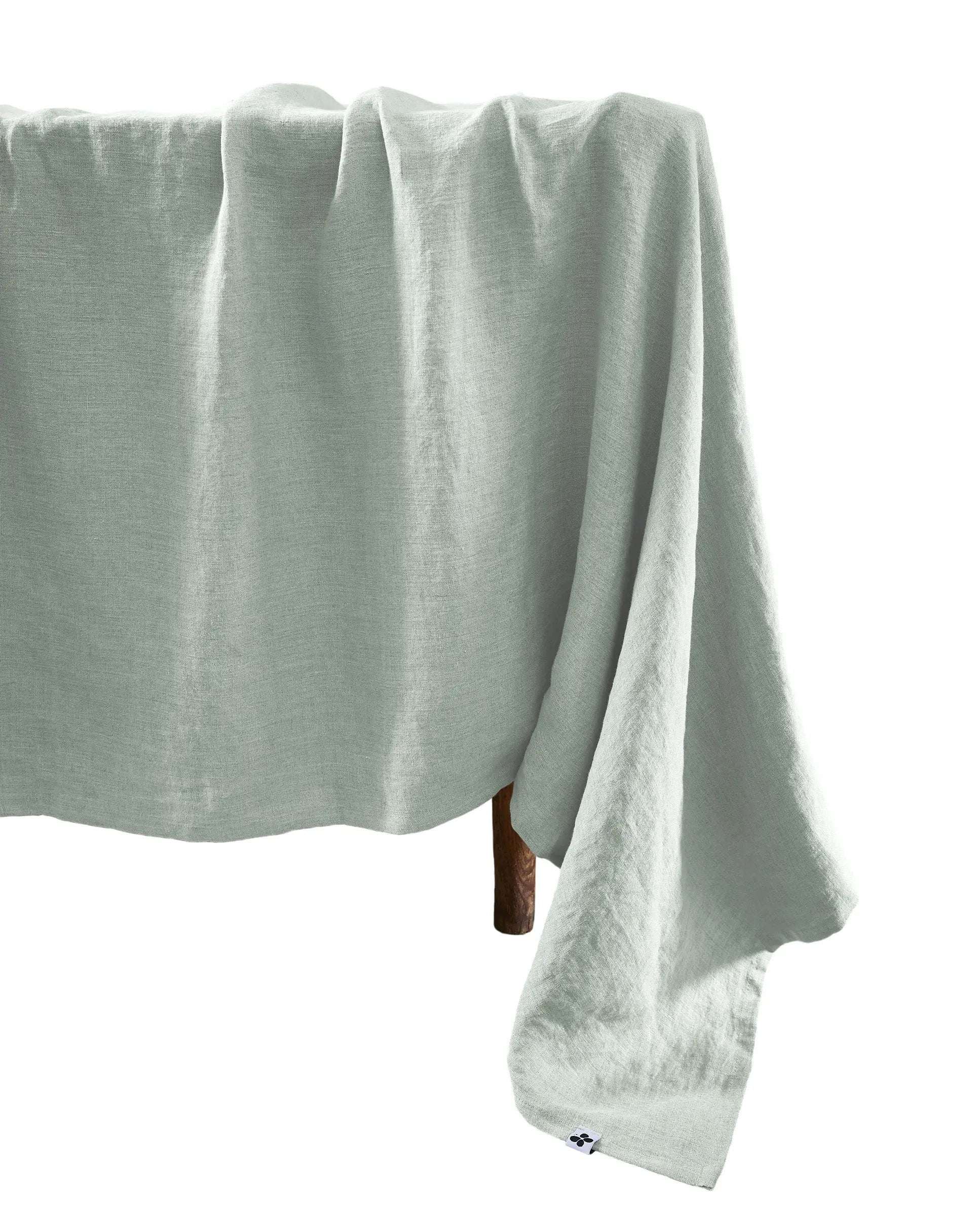 Nappe rectangle Lin lavé SOLINE Eucalyptus by L'effet papillon