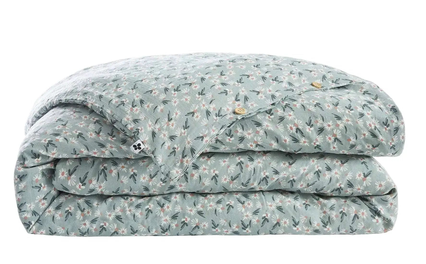 Housse de couette Gaze de coton imprimée MARGUERITE by L'effet papillon