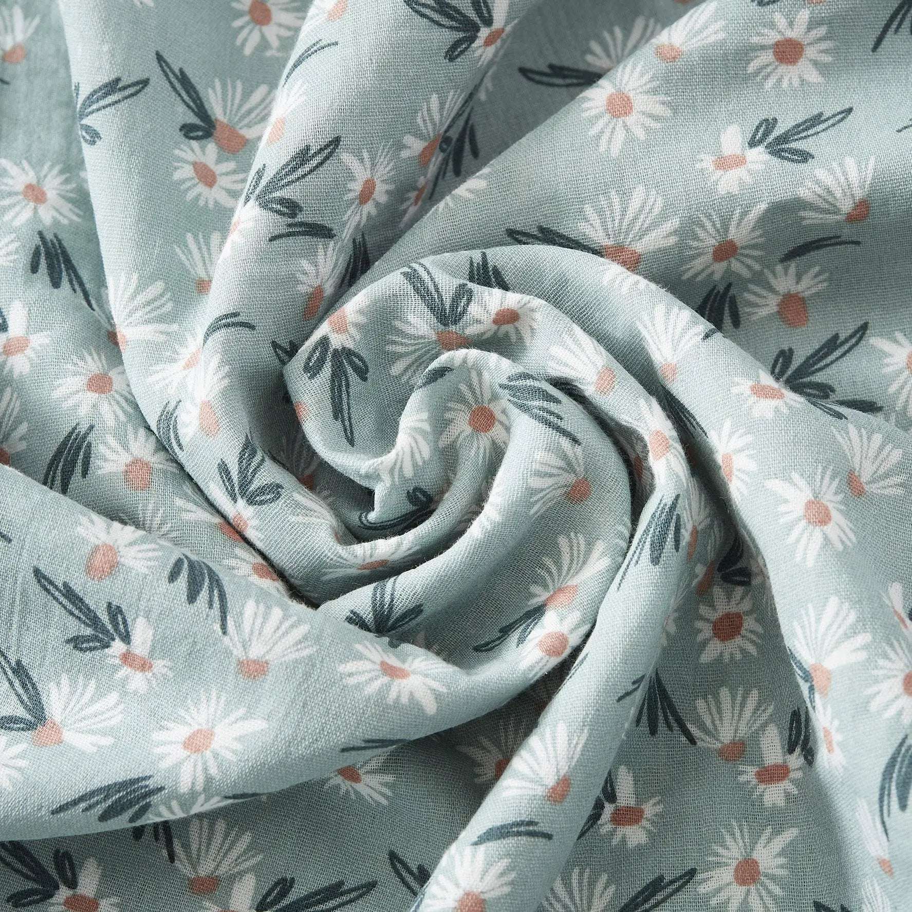 Housse de couette Gaze de coton imprimée MARGUERITE by L'effet papillon