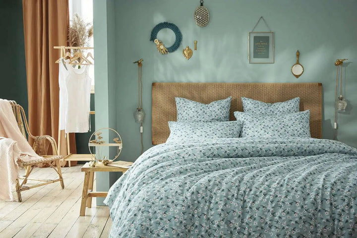 Housse de couette Gaze de coton imprimée MARGUERITE by L'effet papillon
