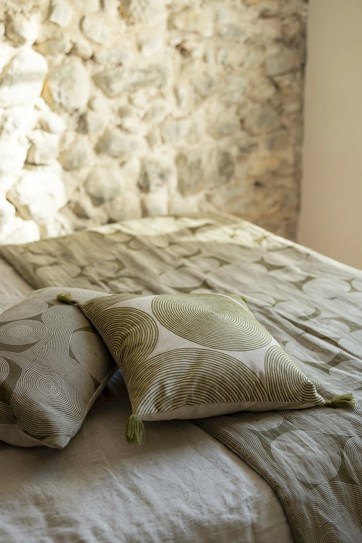 Coussin imprimé Tito Naturel by Vivaraise