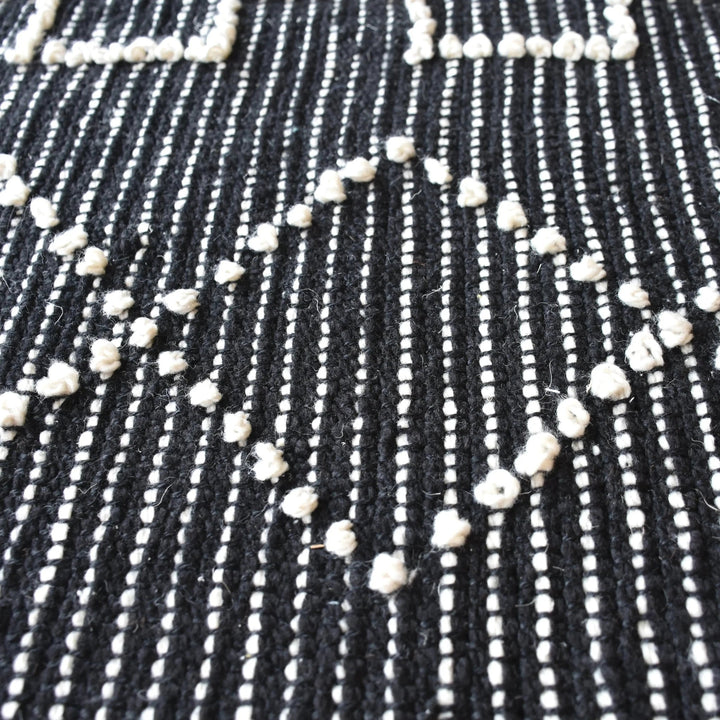 Tapis Gimie Charbon/ivoire by The Rug Republic