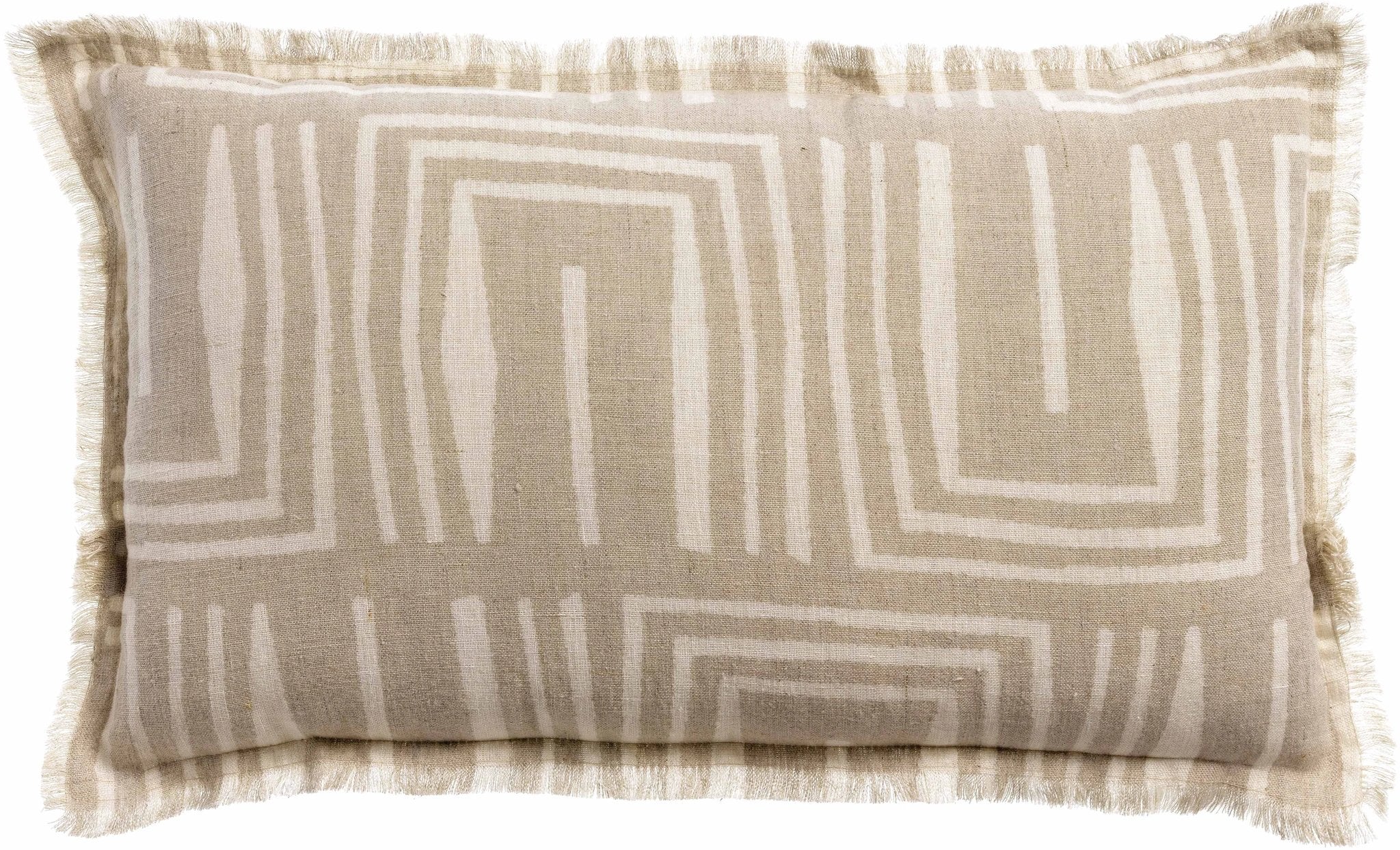 Coussin imprimé Tina Naturel by Vivaraise