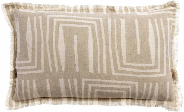 Coussin imprimé Tina Naturel by Vivaraise