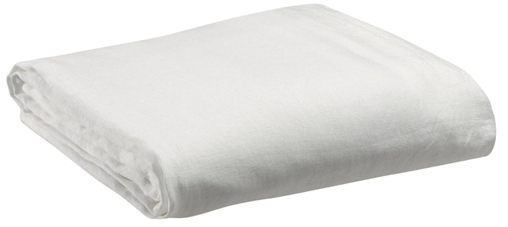 Drap housse stonewashed Zeff Blanc by Vivaraise