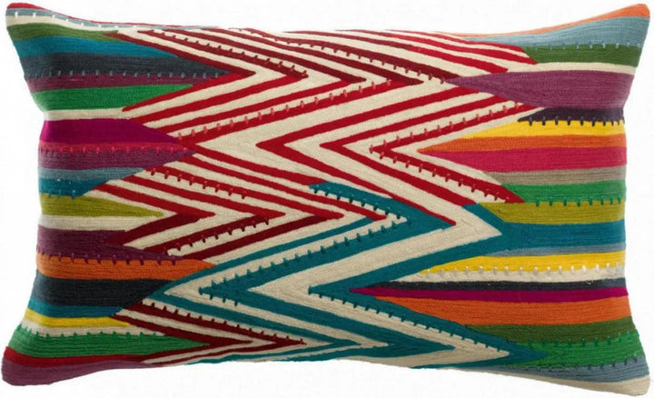 Coussin brodé Zuma Multico by Vivaraise