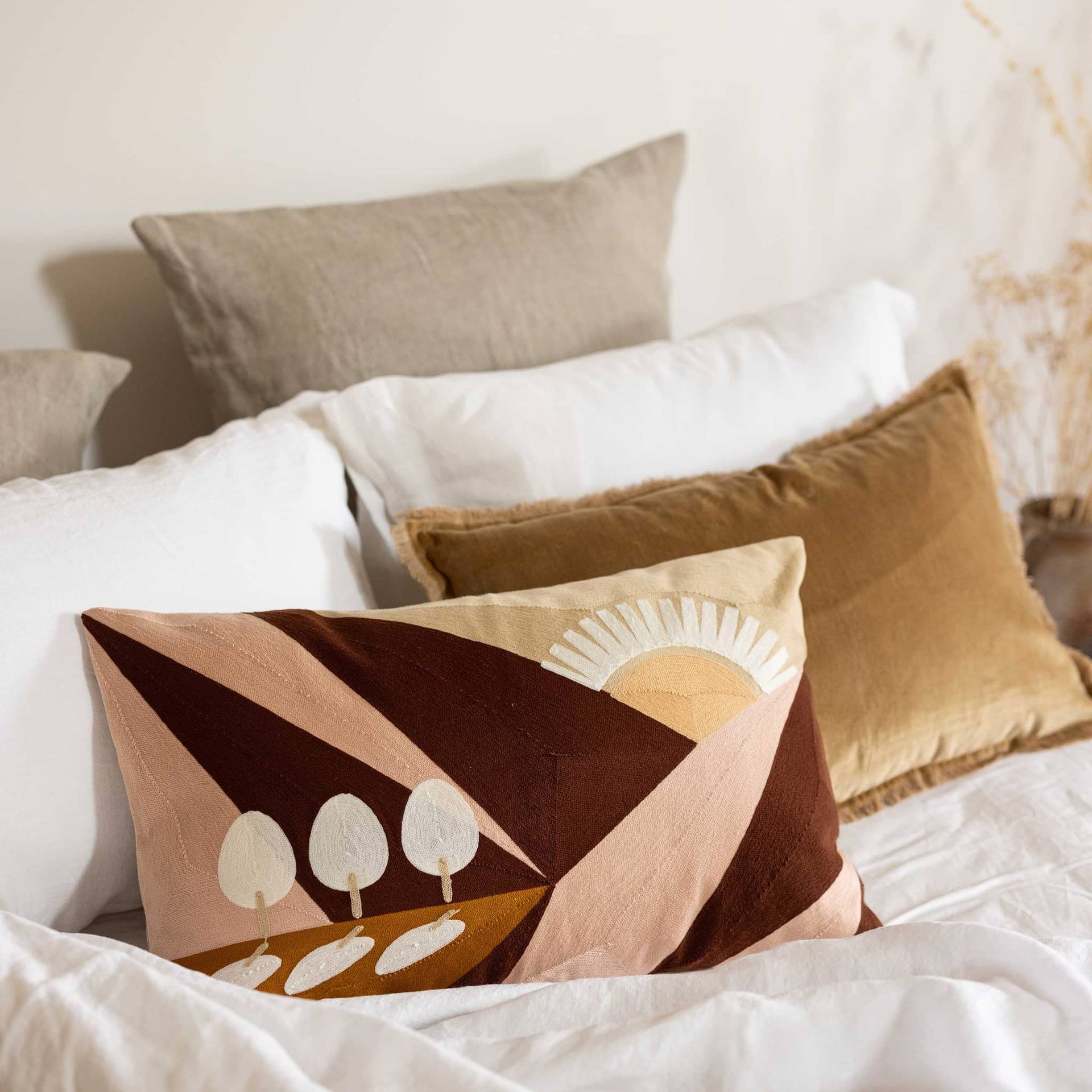 Coussin uni Fara