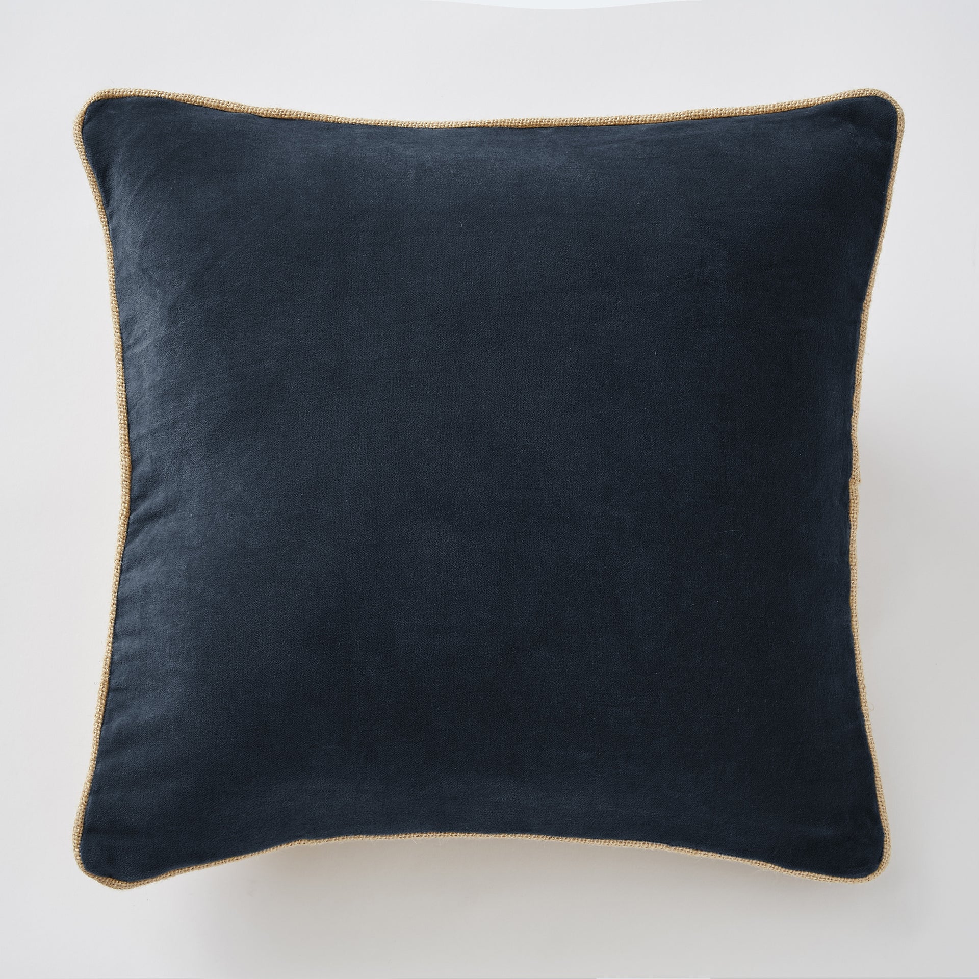 Coussin déhoussable Velours de coton CÉSAR Minuit