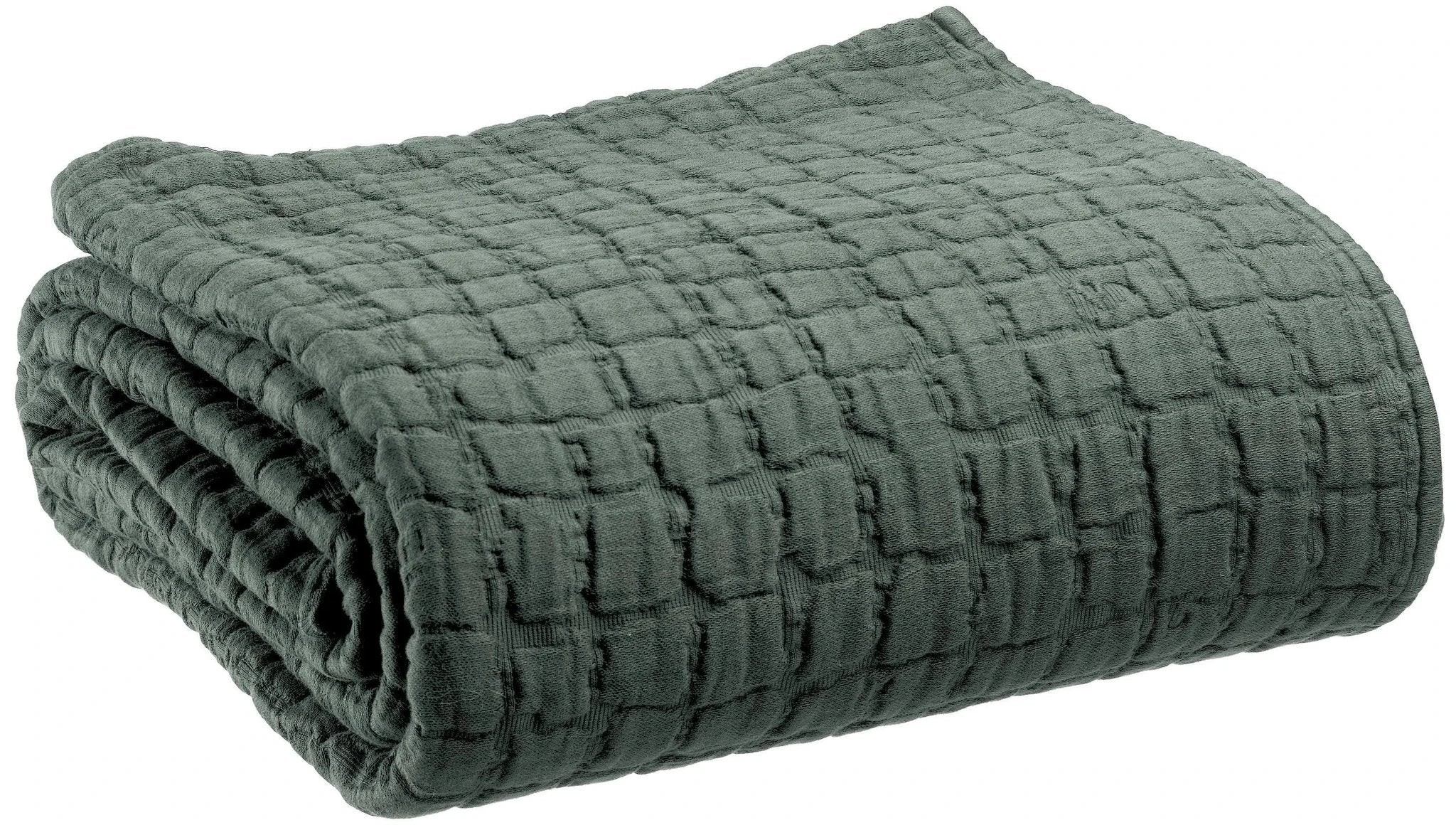 Plaid stonewashed Swami 130 x 200 by Vivaraise