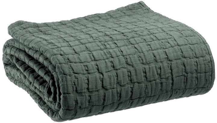 Plaid stonewashed Swami 130 x 200 by Vivaraise