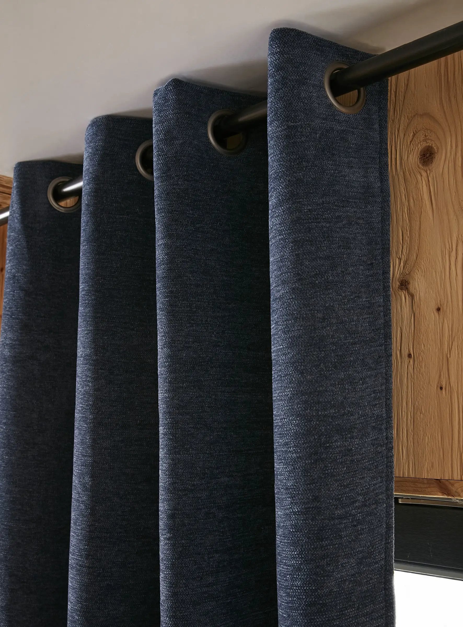Rideau 140 x 180 cm Occultant + polaire BJORN Minuit by IntexDéco