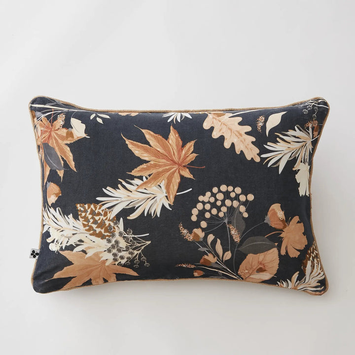 Coussin déhoussable 40 x 60 cm Velours de coton imprimé HAZEL by L'effet papillon
