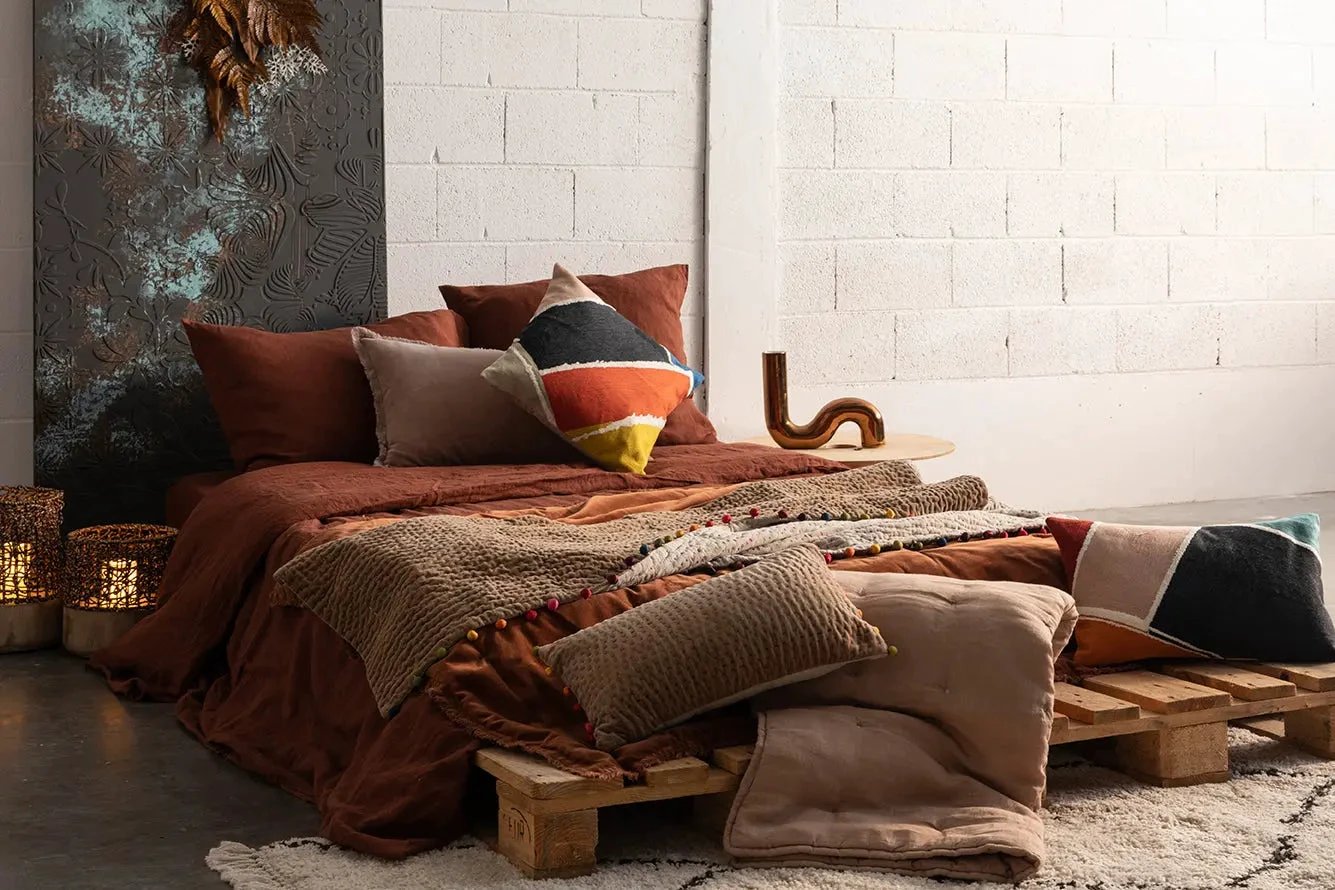 Jeté de lit stonewashed Zeff by Vivaraise