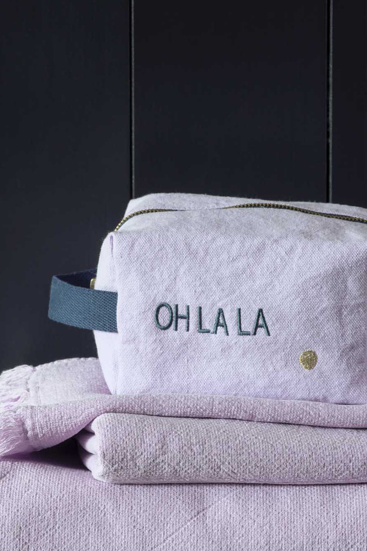Trousse cube Ohlala Lilas 10 x 16 x 10 La Cerise sur le Gâteau