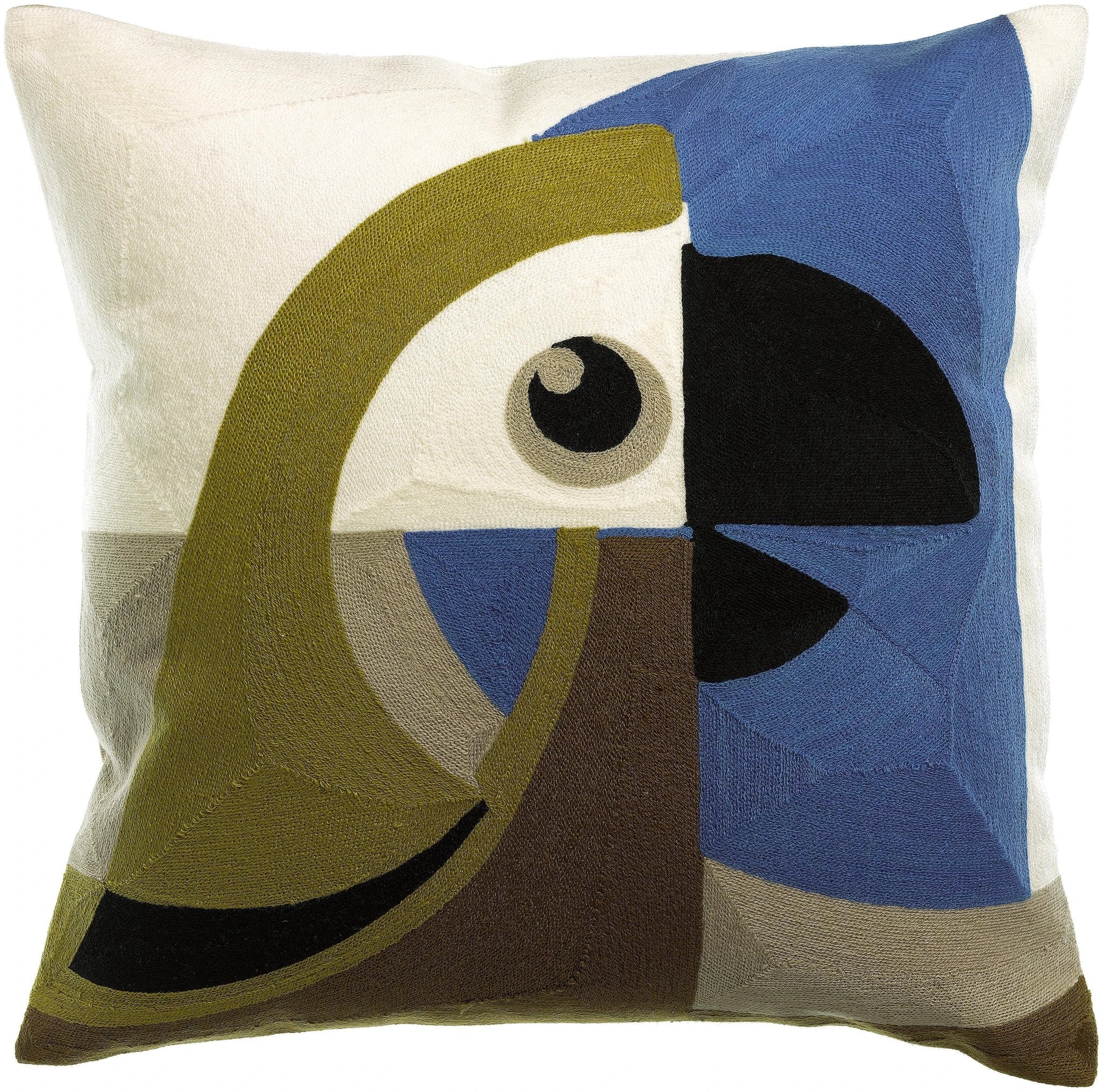 Coussin brodé Loro by Vivaraise