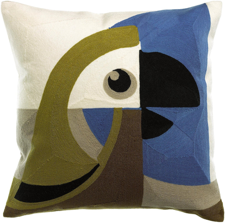 Coussin brodé Loro by Vivaraise