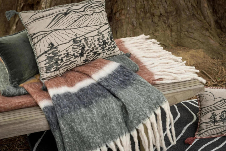 Plaid uni recyclé Isabel 130 x 160 by Vivaraise