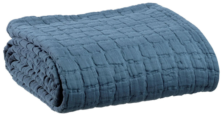 Plaid stonewashed Swami 130 x 200 by Vivaraise