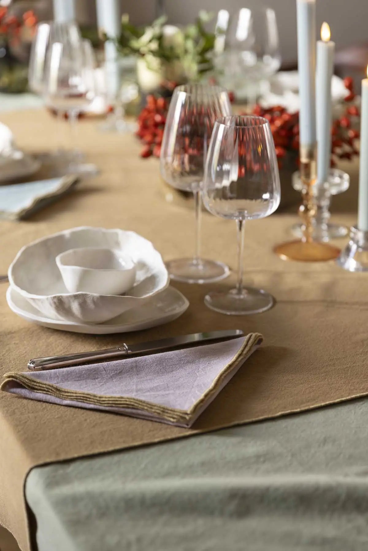 Serviette de table recyclée Grace by Winkler