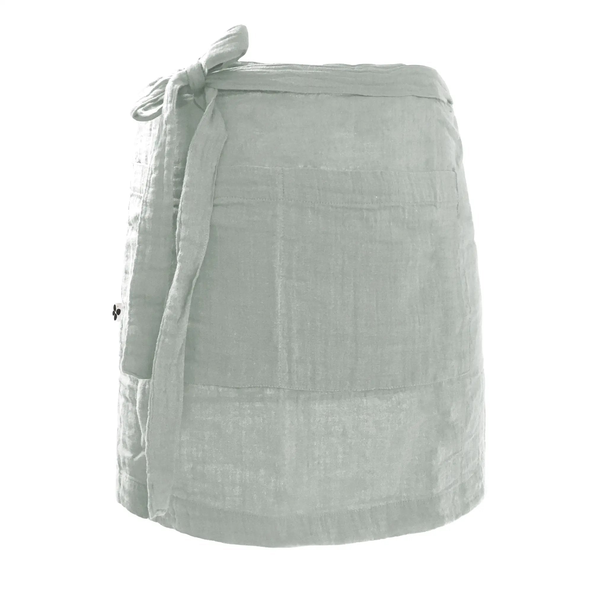 Tablier serveur 45 x 80 cm Gaze de coton unie GAÏA Eucalyptus by L'effet papillon
