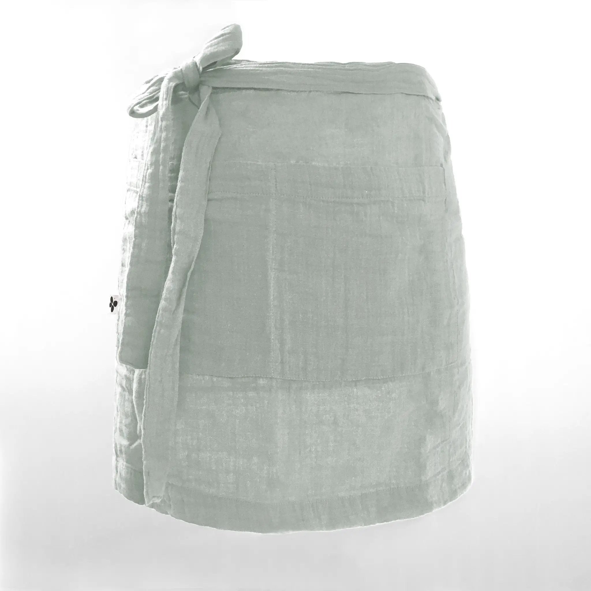 Tablier serveur 45 x 80 cm Gaze de coton unie GAÏA Eucalyptus by L'effet papillon
