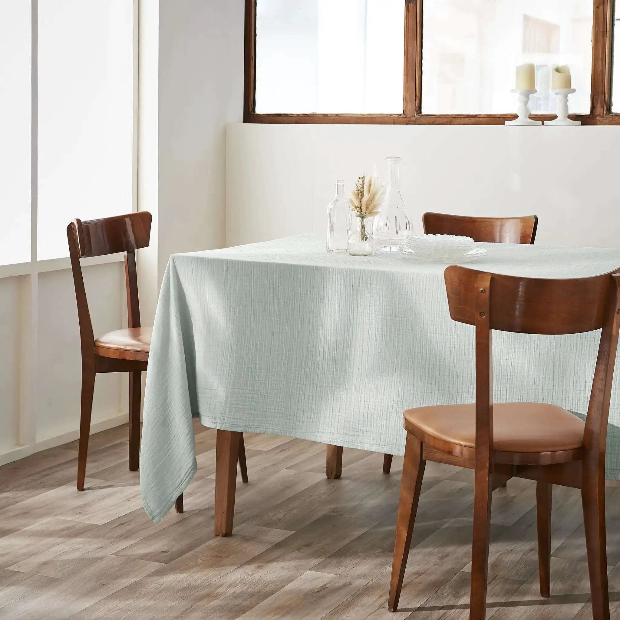 Nappe Gaze de coton unie GAÏA Eucalyptus by L'effet papillon