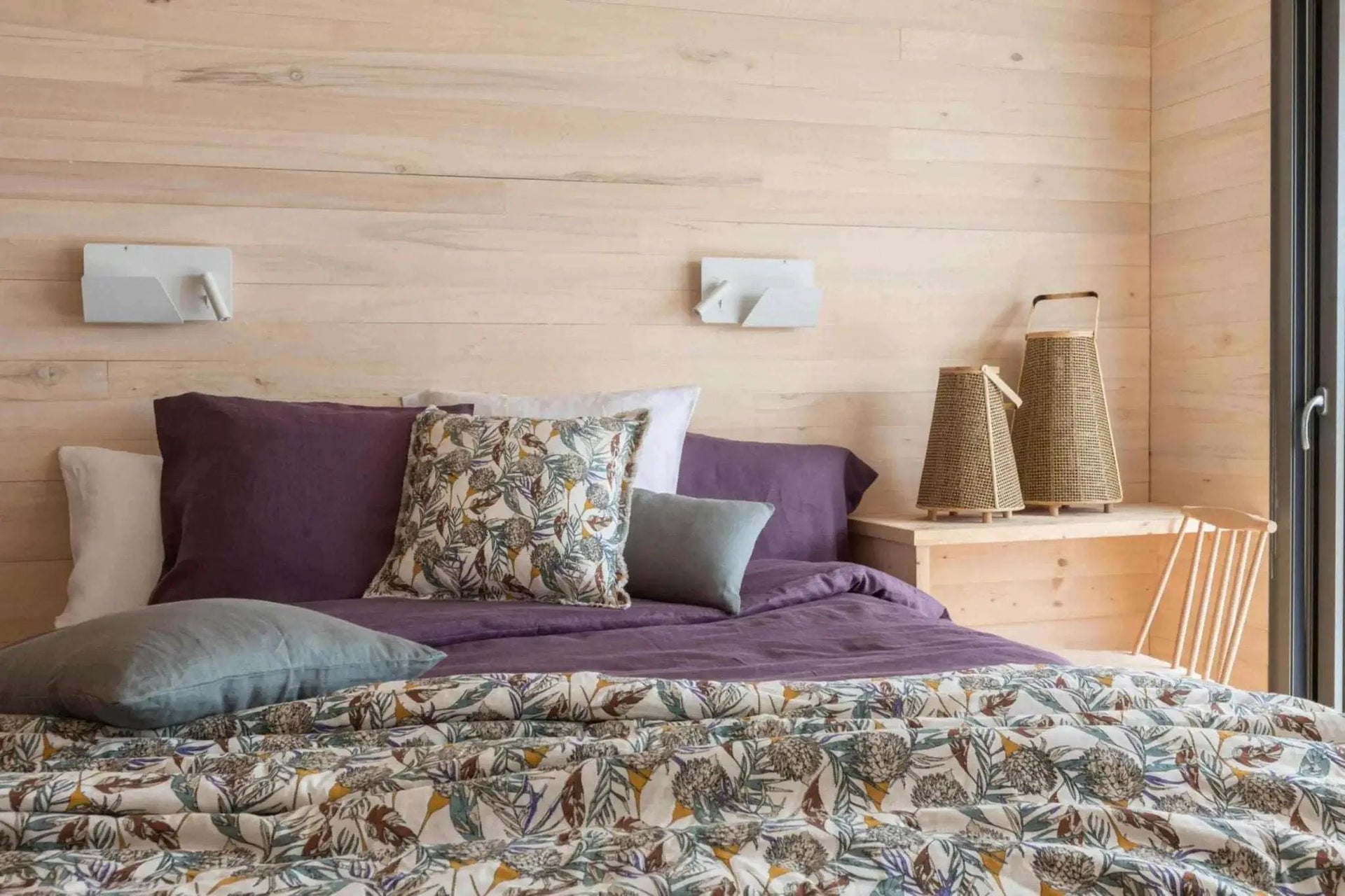 Drap Plat Stonewashed Zeff - Raisin by Vivaraise