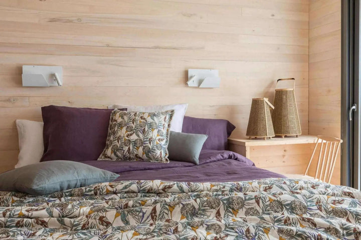 Drap Plat Stonewashed Zeff - Raisin by Vivaraise
