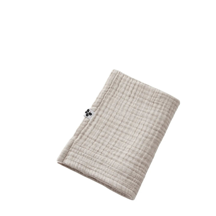 Serviette de toilette 50 x 90 cm Gaze de coton unie GAÏA Pampa by L'effet papillon