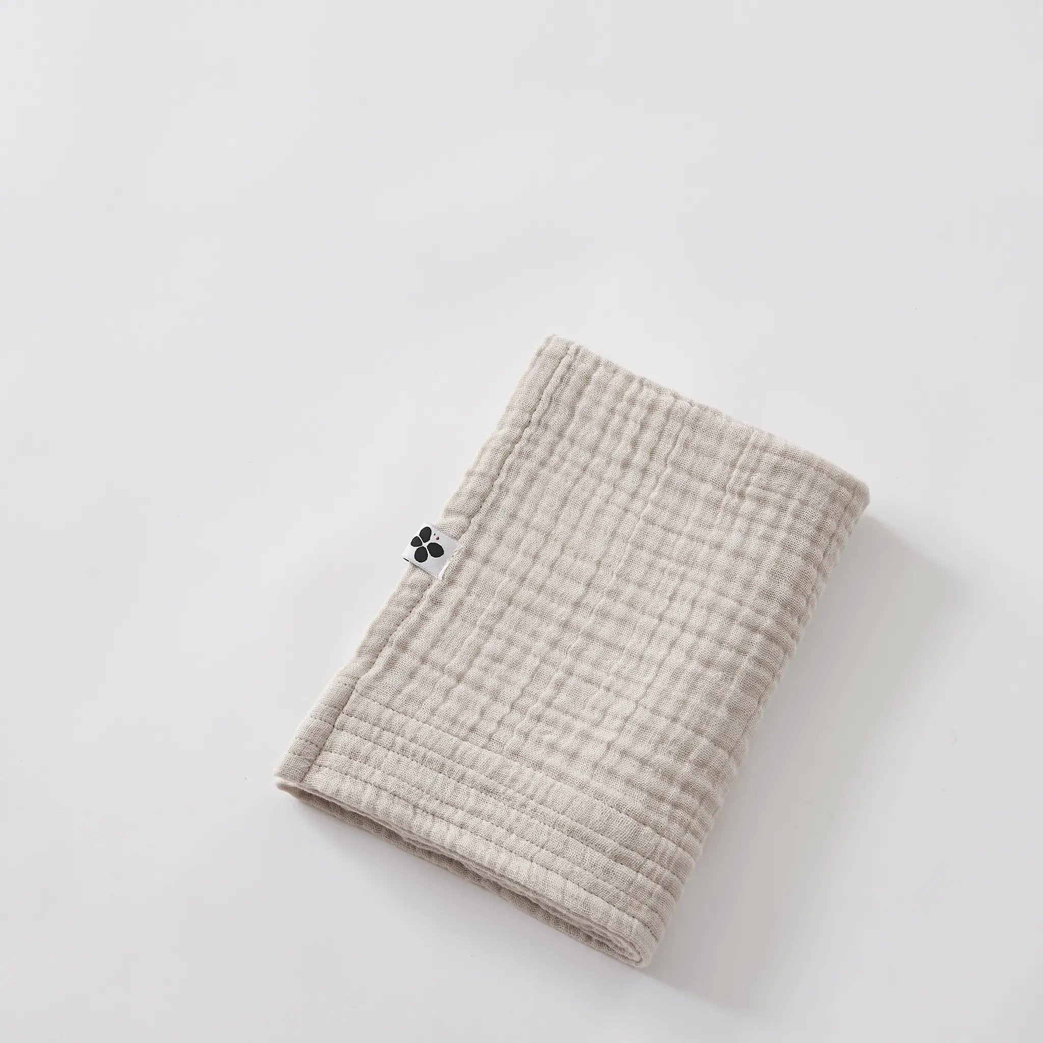 Serviette de toilette 50 x 90 cm Gaze de coton unie GAÏA Pampa by L'effet papillon