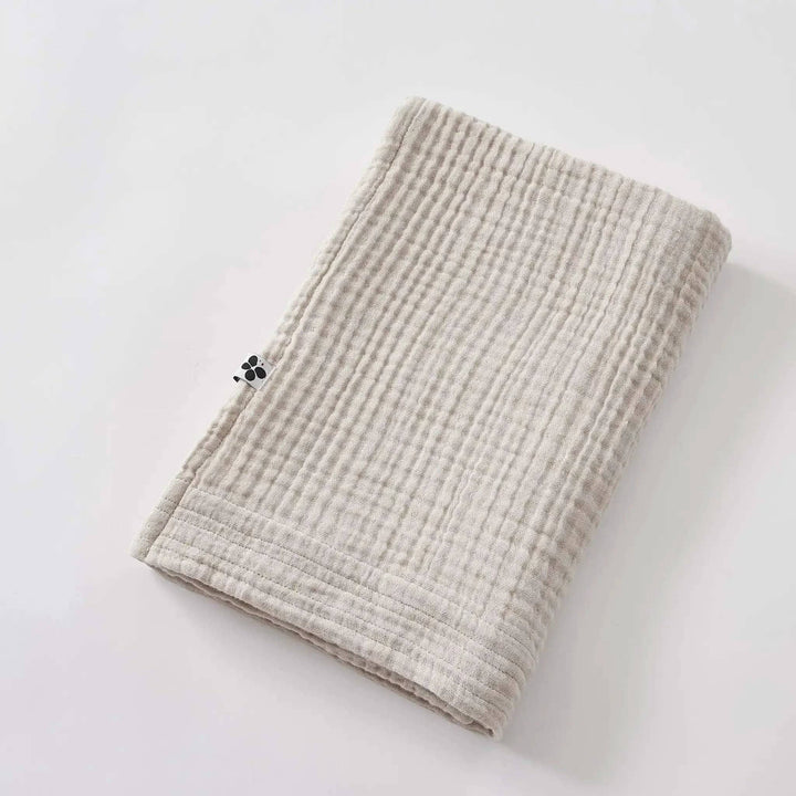 Drap de douche 70 x 130 cm Gaze de coton unie GAÏA Pampa by L'effet papillon