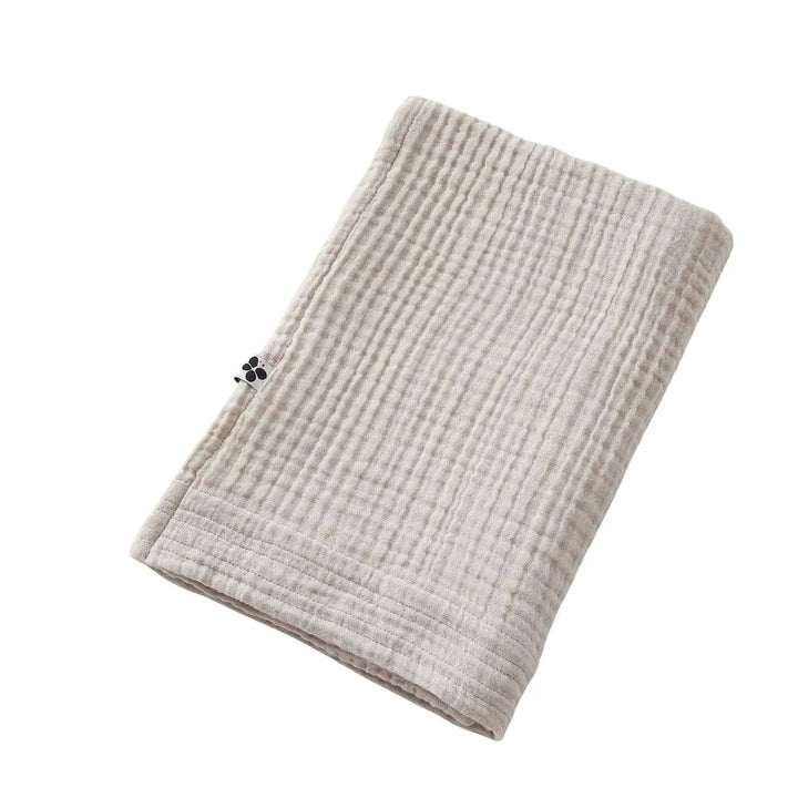Drap de douche 70 x 130 cm Gaze de coton unie GAÏA Pampa by L'effet papillon