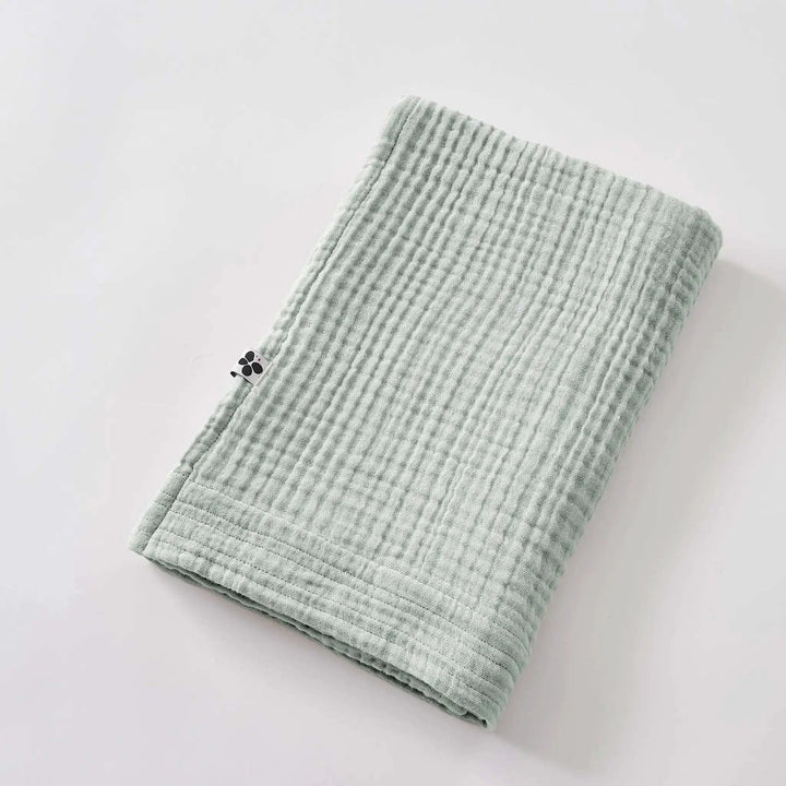 Drap de douche 70 x 130 cm Gaze de coton unie GAÏA Eucalyptus by L'effet papillon