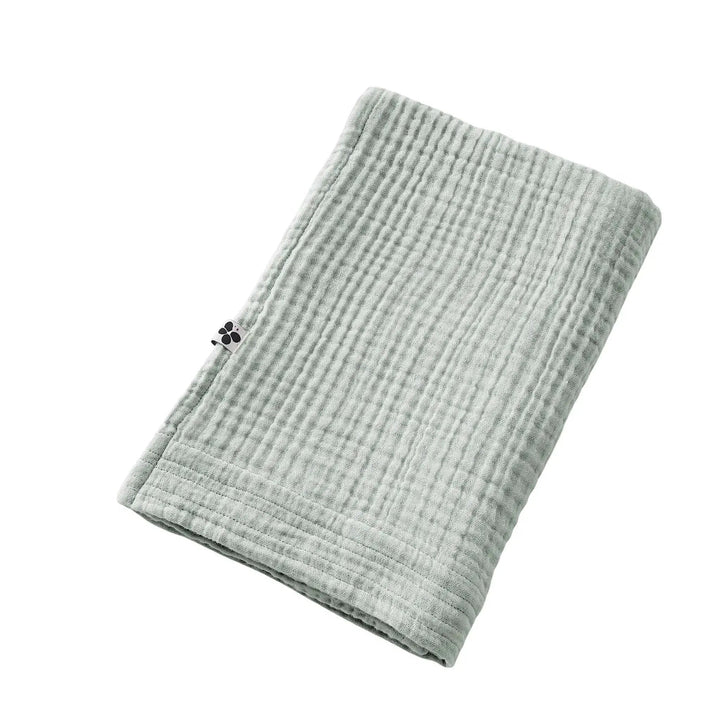Drap de douche 70 x 130 cm Gaze de coton unie GAÏA Eucalyptus by L'effet papillon