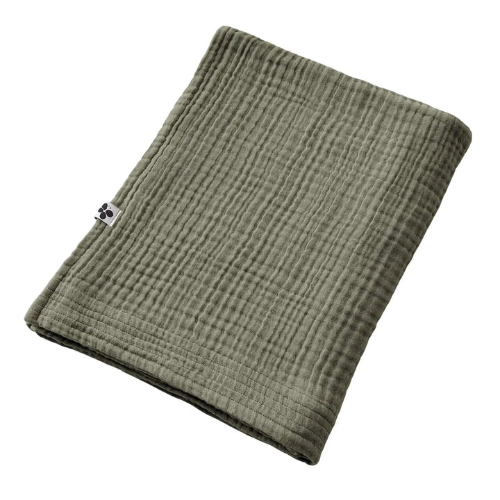 Drap de bain 90 x 150 cm Gaze de coton unie GAÏA Romarin by L'effet papillon