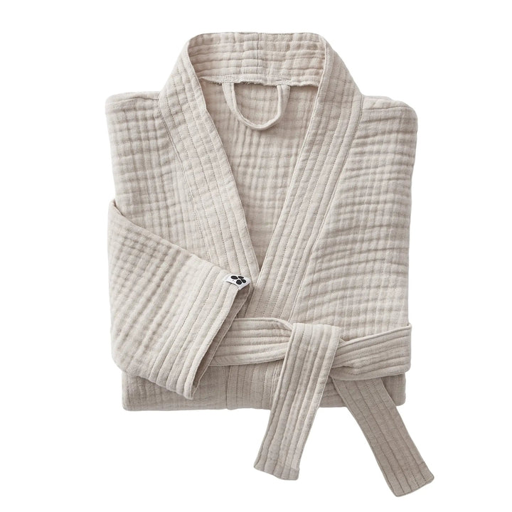 Peignoir kimono mixte S/M Gaze de coton unie GAÏA Pampa by L'effet papillon