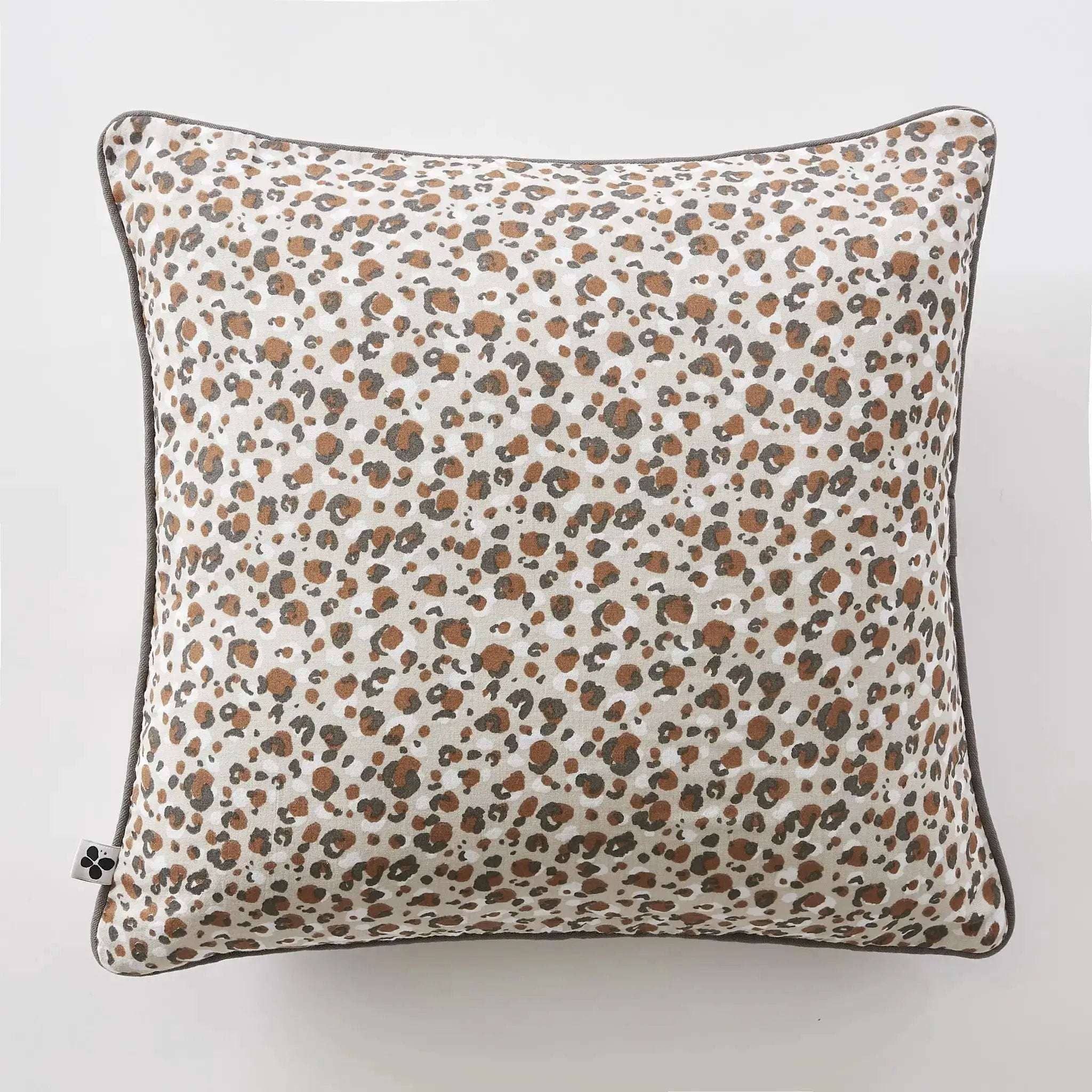 Coussin déhoussable avec passepoil 40 x 60 cm Gaze de coton imprimée LÉONIE by L'effet papillon